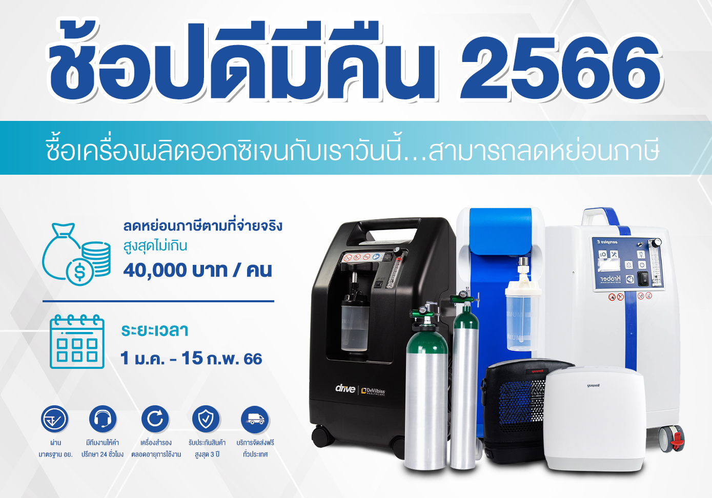 ช้อดีมีคืน ปี 2566 ซื้อสินค้าเพื่อลดหย่อนภาษี