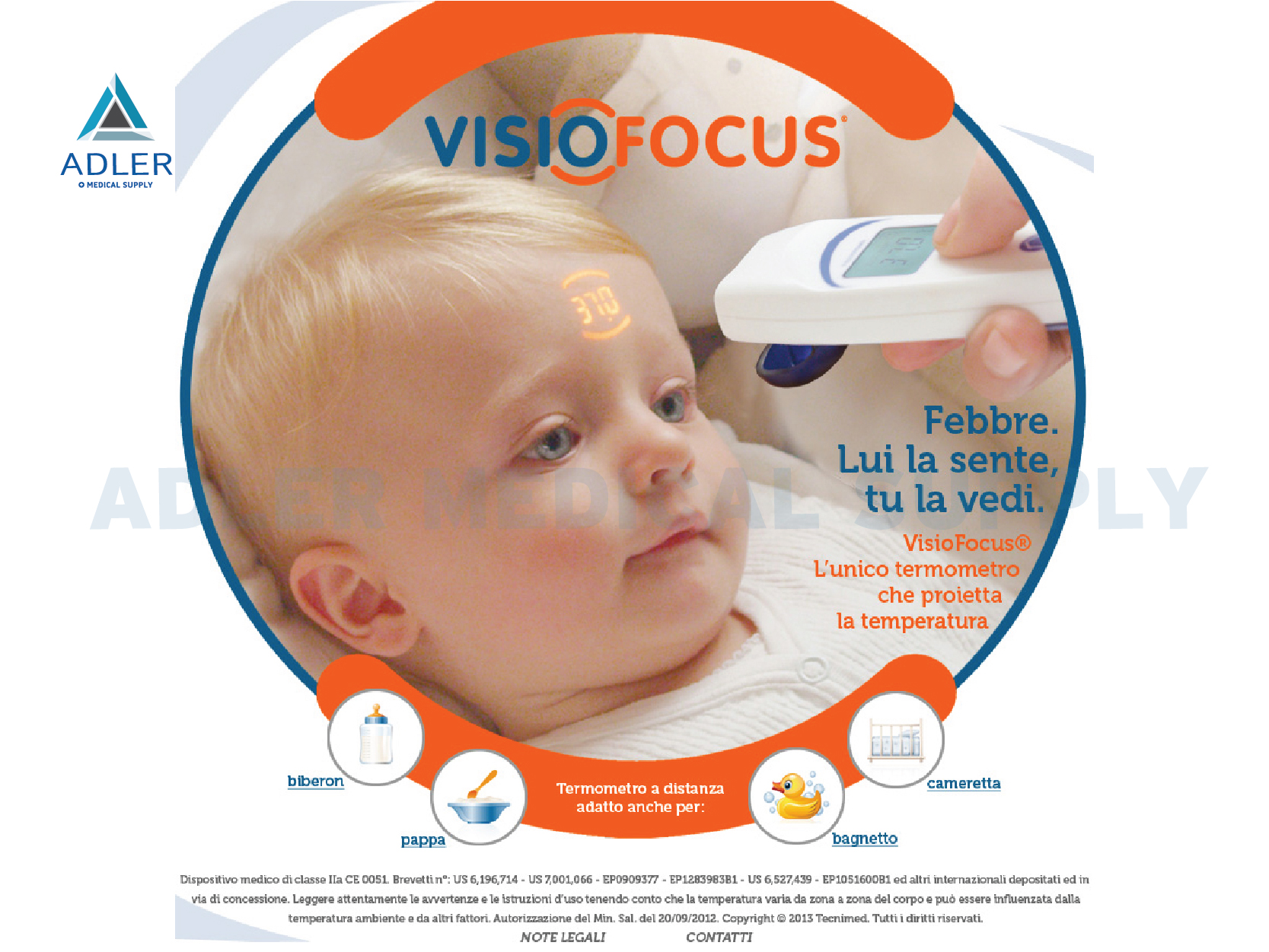 เครื่องวัดอุณหภูมิร่างกายอินฟราเรด รุ่น Visio Focus