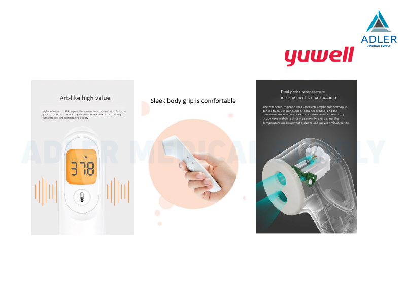 เครื่องวัดอุณหภูมิร่างกายอินฟราเรด Yuwell รุ่น YT-1