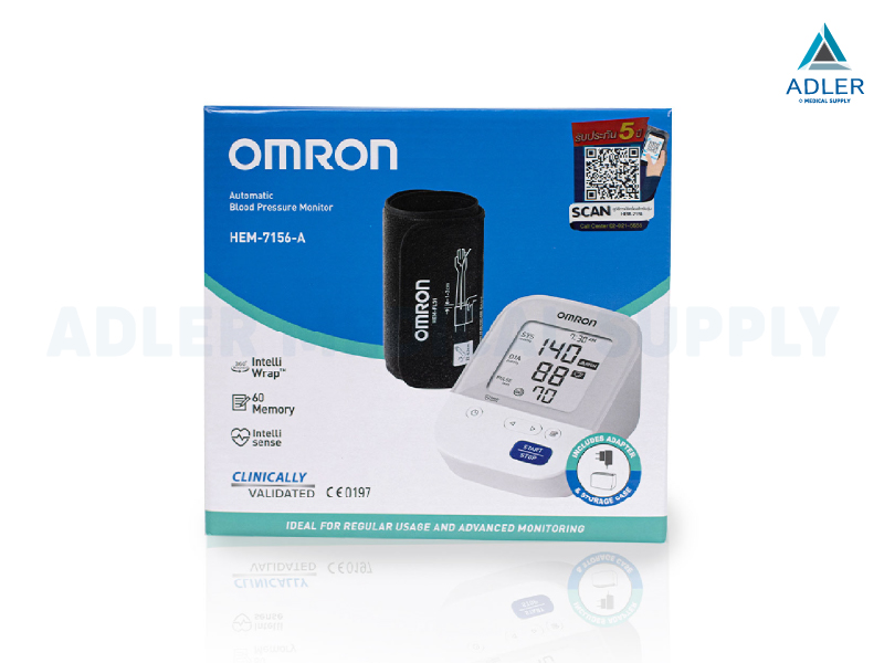 เครื่องวัดความดันโลหิตดิจิตอล Omron รุ่น HEM-7156-A