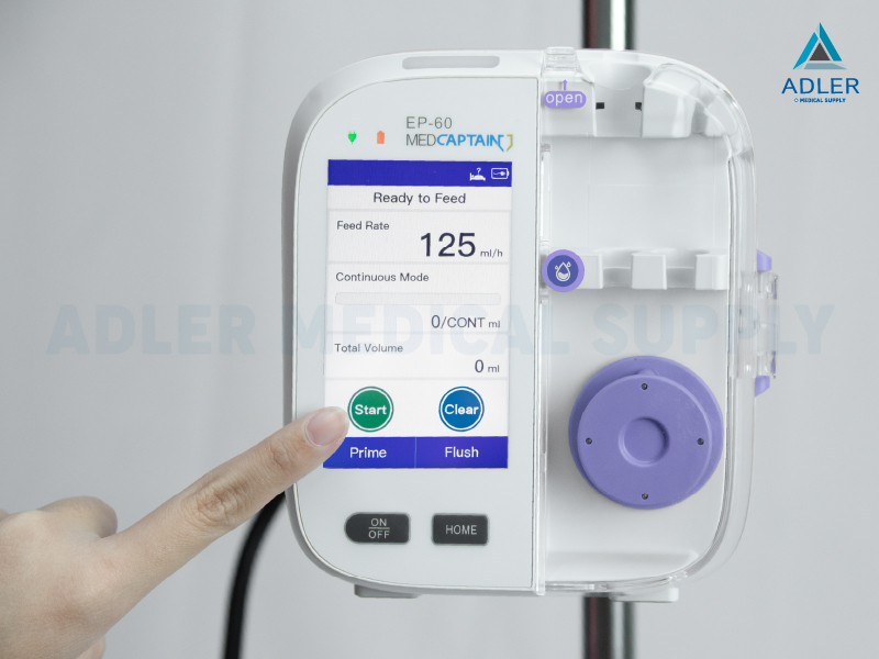 เครื่องให้อาหารผู้ป่วยทางสายยาง  (Enteral Feeding Pump) ยี่ห้อ Medcaptain รุ่น EP-60