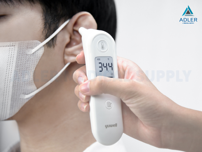 เครื่องวัดอุณหภูมิร่างกายอินฟราเรด Yuwell รุ่น YHT101 เครื่องวัดอุณหภูมิร่างกายอินฟราเรด Yuwell รุ่น YHT101