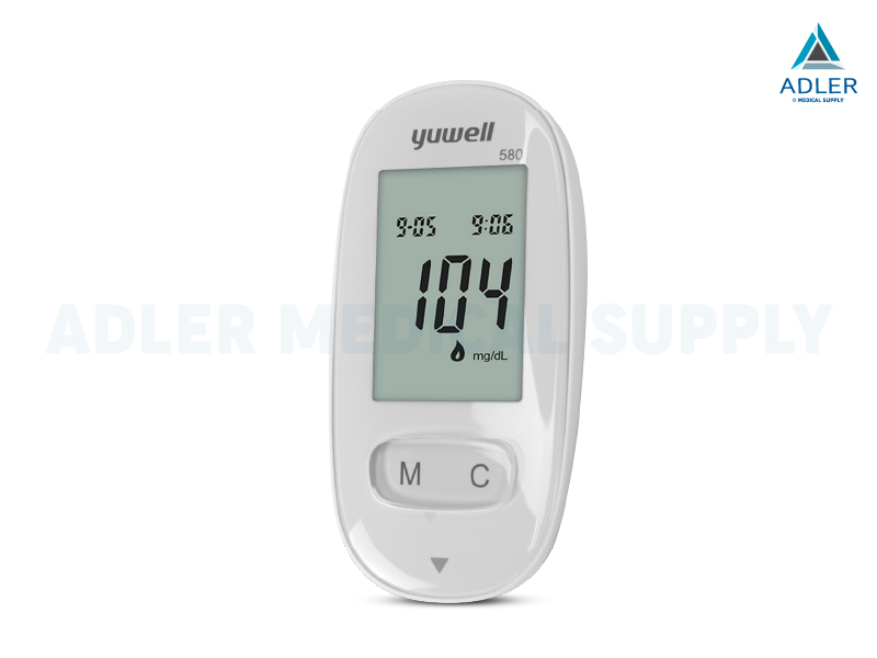 เครื่องตรวจวัดระดับน้ำตาลในเลือด YUWELL Blood Glucose Meter รุ่น 580 เครื่องตรวจวัดระดับน้ำตาลในเลือด YUWELL Blood Glucose Meter รุ่น 580