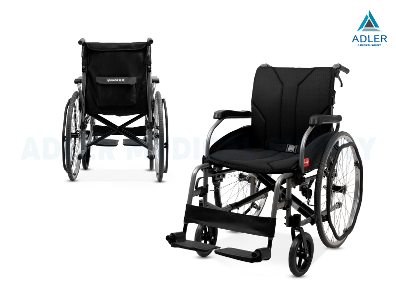 รถเข็นผู้ป่วย รถเข็นผู้สูงอายุ วีลแชร์ผู้สูงอายุ (Wheelchair) ยี่ห้อYUWELL รุ่น H065C รับประกันศูนย์ไทย 1 ปี