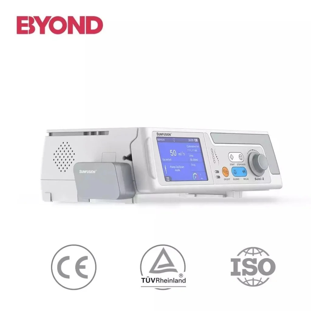 เครื่องควบคุมการให้สารละลายทางหลอดเลือดดำ Infusion pump ยี่ห้อ Beyond รุ่น Sunfusion Serial รับประกันศูนย์ไทย 1 ปี เครื่องควบคุมการให้สารละลายทางหลอดเลือดดำ Infusion pump ยี่ห้อ Beyond รุ่น Sunfusion Serial รับประกันศูนย์ไทย 1 ปี