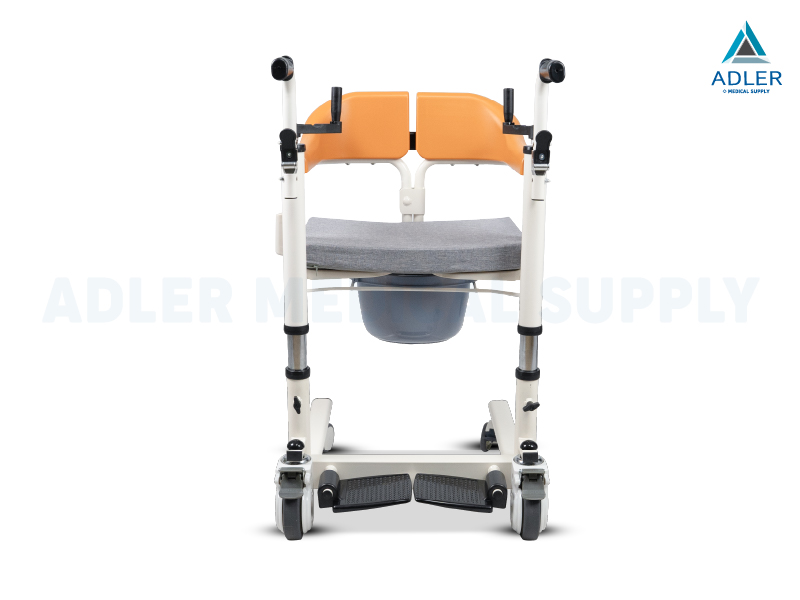 รถเข็นเคลื่อนย้ายผู้ป่วย อเนกประสงค์ รุ่นระบบมือหมุน (Manual Transfer Chair) - รับประกัน 2 ปี