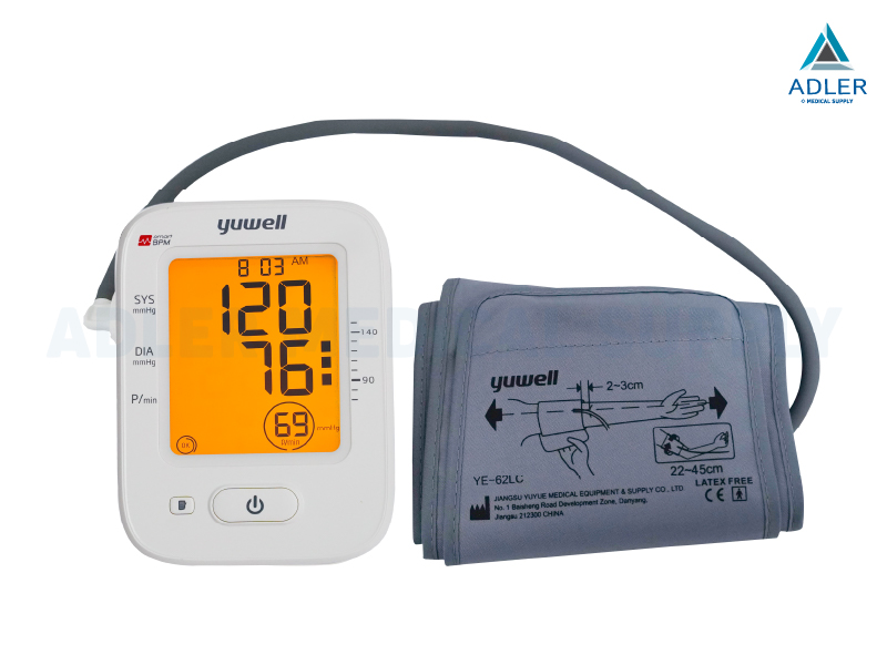 เครื่องวัดความดันโลหิต ยี่ห้อ Yuwell รุ่น YE620B (มีเสียงพูดไทย จอ Blacklight) ประกันศูนย์ไทย 5 ปี