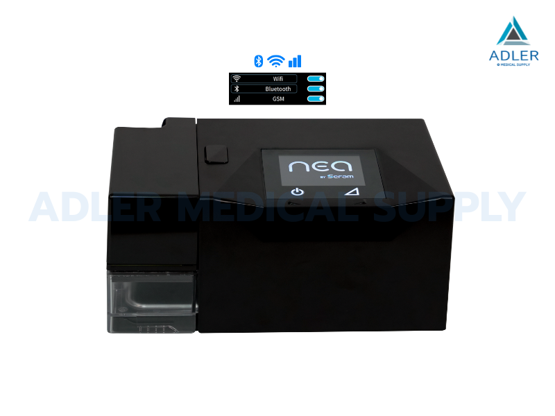 เครื่องช่วยหายใจ Auto Cpap ยี่ห้อ Sefam รุ่น Nea (นวัตกรรมใหม่เสียงเบา) ลดการนอนกรน หยุดหายใจขณะหลับ (ตัวเครื่อง+หม้อทำความชื้น+bluetooth wifi+GSM)