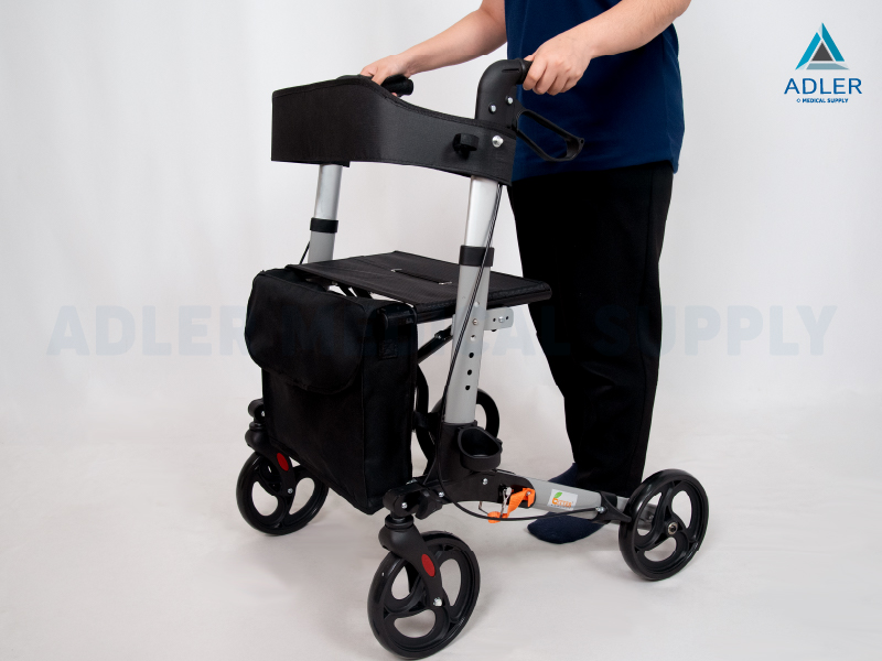 อุปกรณ์ช่วยพยุงเดิน Rollator รุ่น BT807L น้ำหนักเบา พับเก็บง่าย รับประกัน 1 ปี