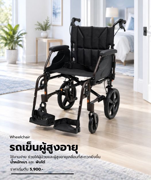 Wheelchair รถเข็น ผู้สูงอายุ